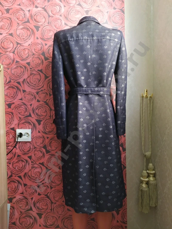 Плащ Weem 46 демисезон женский под джинс с поясом и подплечниками