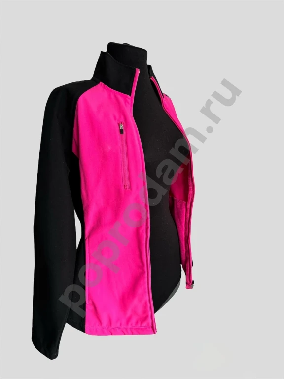 Спортивная куртка Fila женская чёрно-розовая