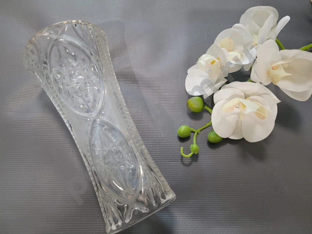 Хрустальная Ваза для цветов Винтаж СССР 18см