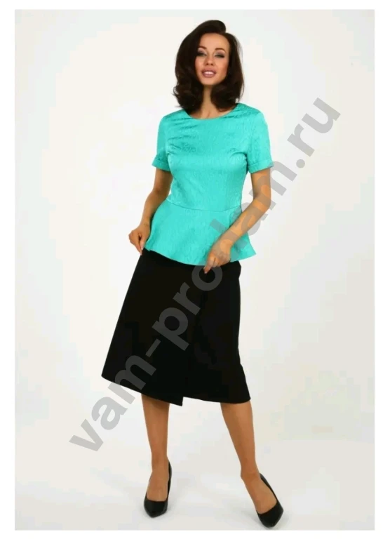 Блузка с баской Размер 54 56