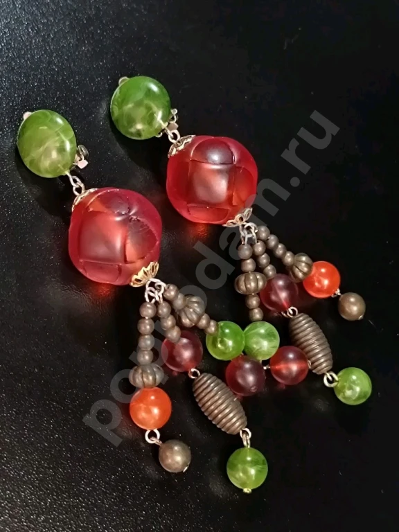 Крупные Клипсы. Винтаж.