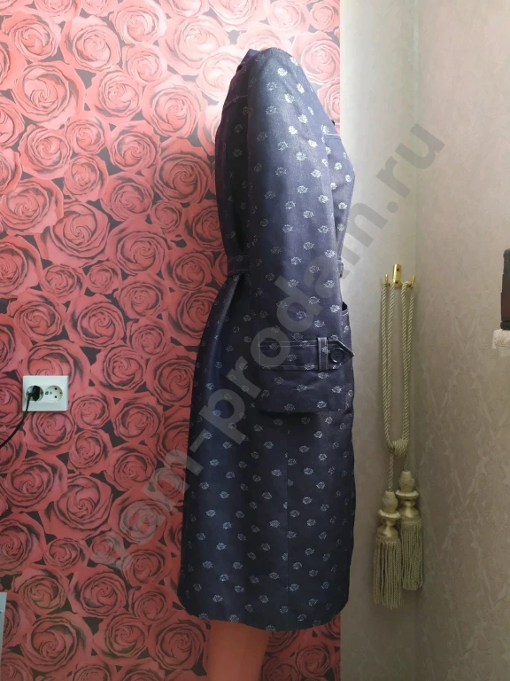 Плащ Weem 46 демисезон женский под джинс с поясом и подплечниками