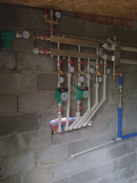 Монтаж отопления воды и канализации