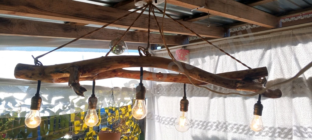Светильники,люстры из дерева