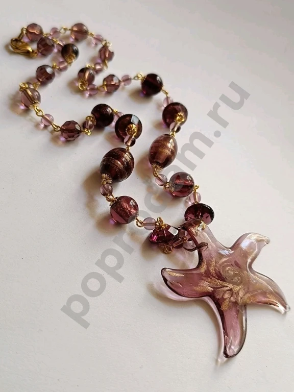 Бусы с Подвеской. Italia Independent. Стекло.