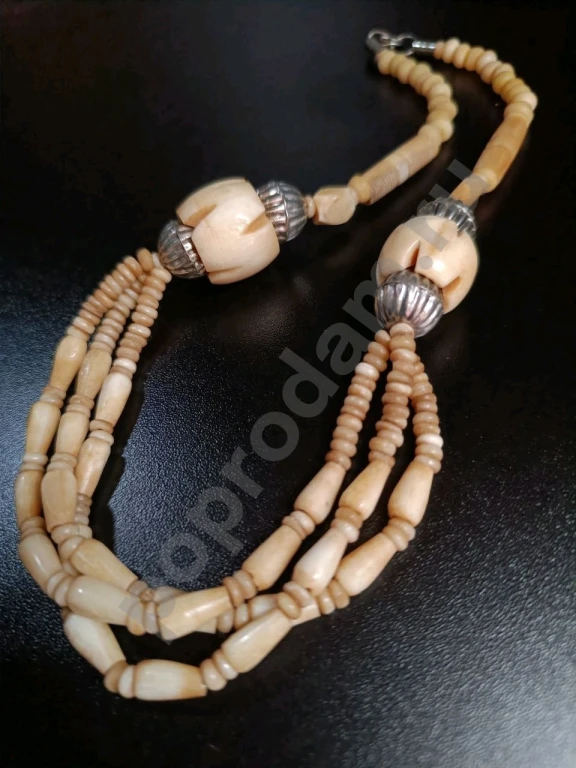 Крупные Бусы. Винтаж. Натуральная Кость.