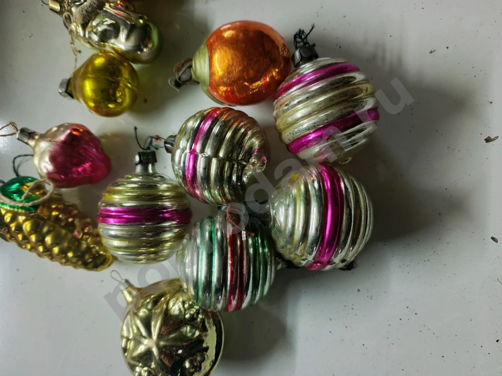 Елочные игрушки СССР Стеклянные. Редкие игрушки СССР