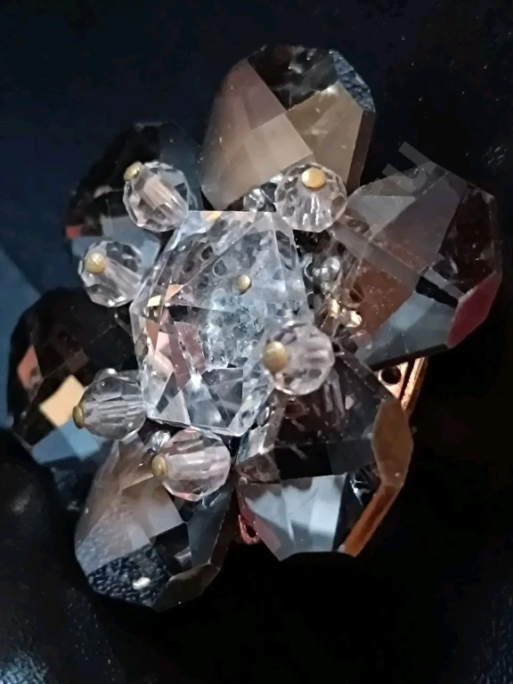 Наборная Брошь. Чехия. Jablonex. Винтаж. Стекло.