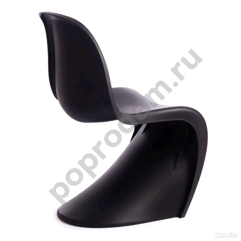 Стул Festa Verner Panton Style Chair Black матовый