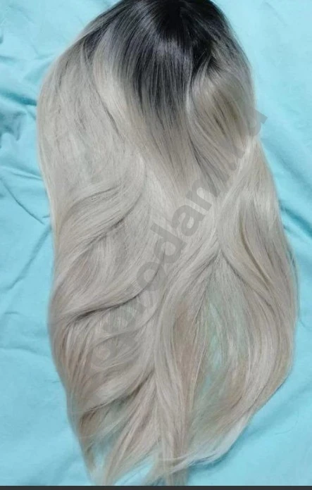 Парик длинный блонд новый