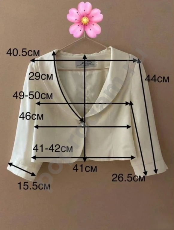 Платье без бретелей с жакетом 48