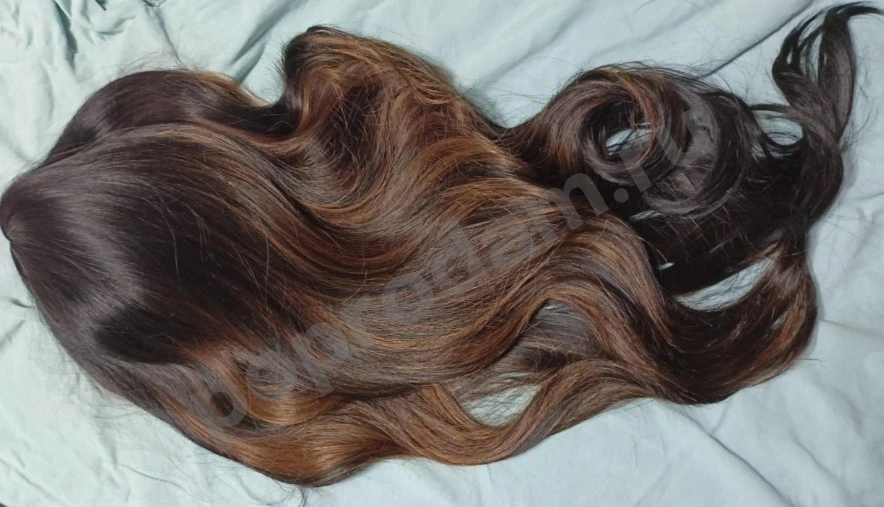 Парик черно коричневый новы