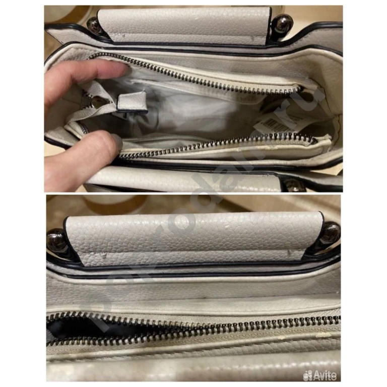 Серая сумка Zarina кросс-боди с круглыми ручками