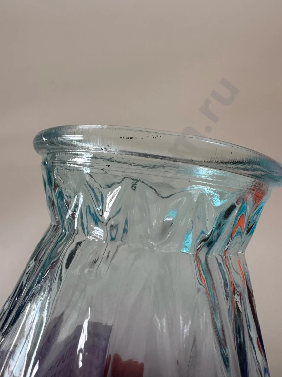 Новая стеклянная ваза, 15 см