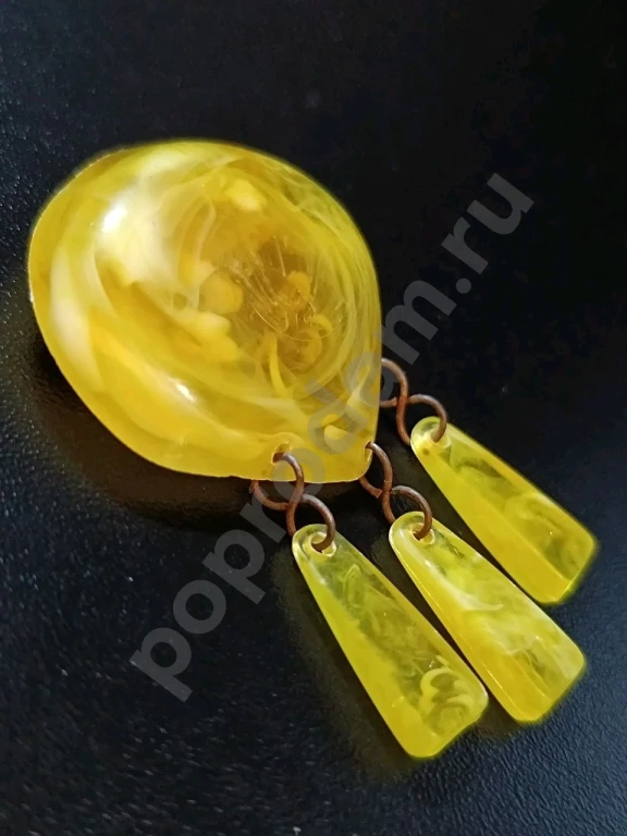 Брошь с Подвесками. Винтаж СССР.