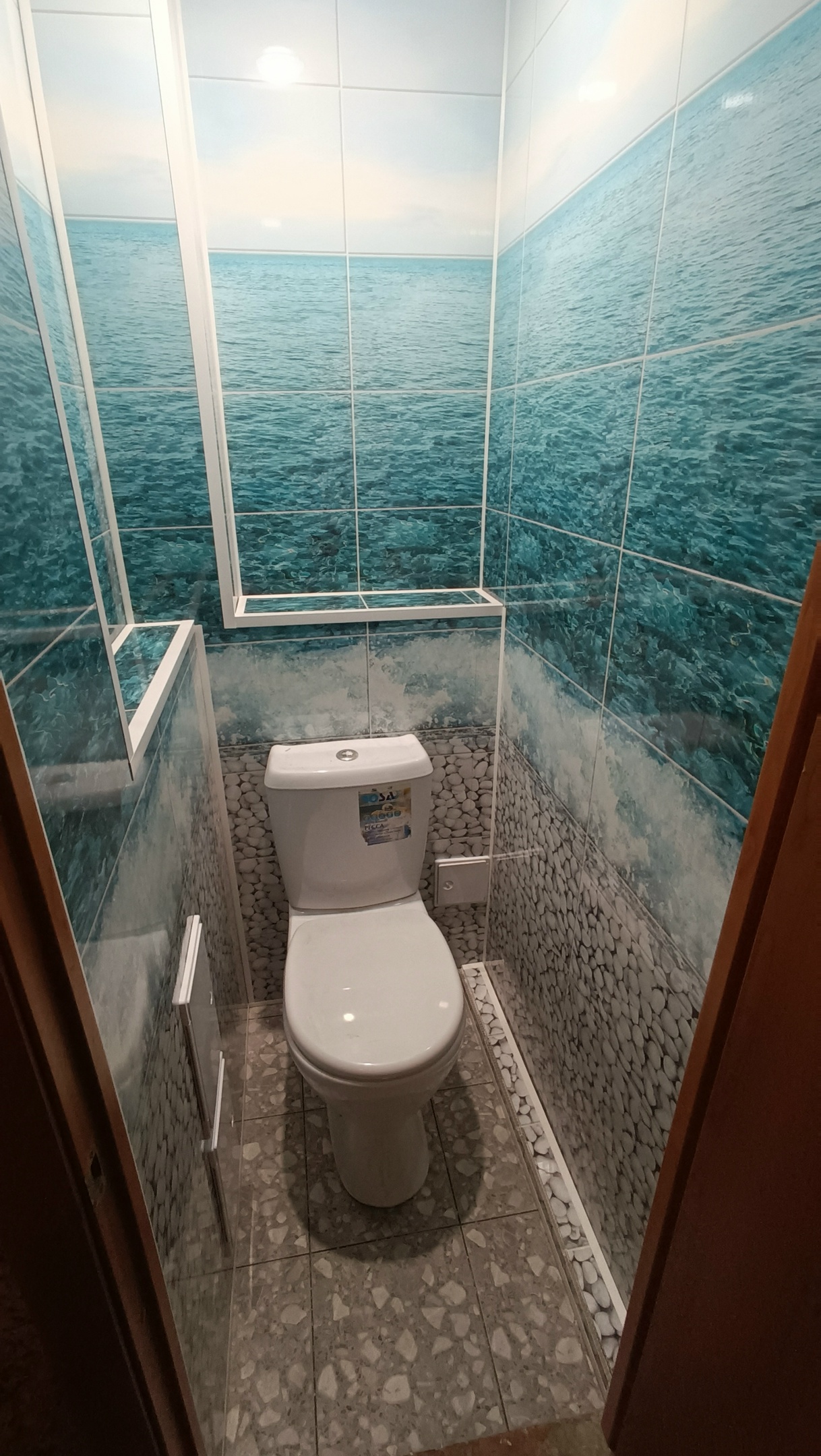 Ремонт ванных комнат, санузлов: Туалет панелями (вместе с материалом)