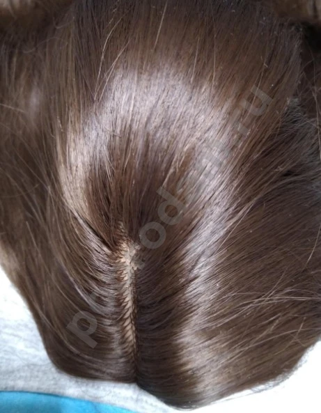 Парик коричневый длинный