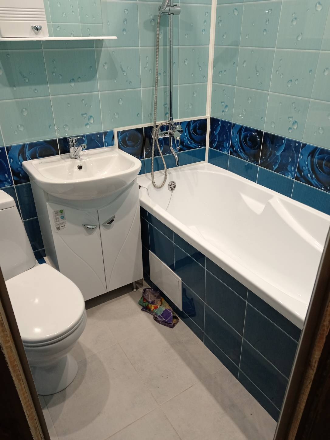 Ремонт ванных комнат, санузлов: Санузел панелями (вместе с материалом)