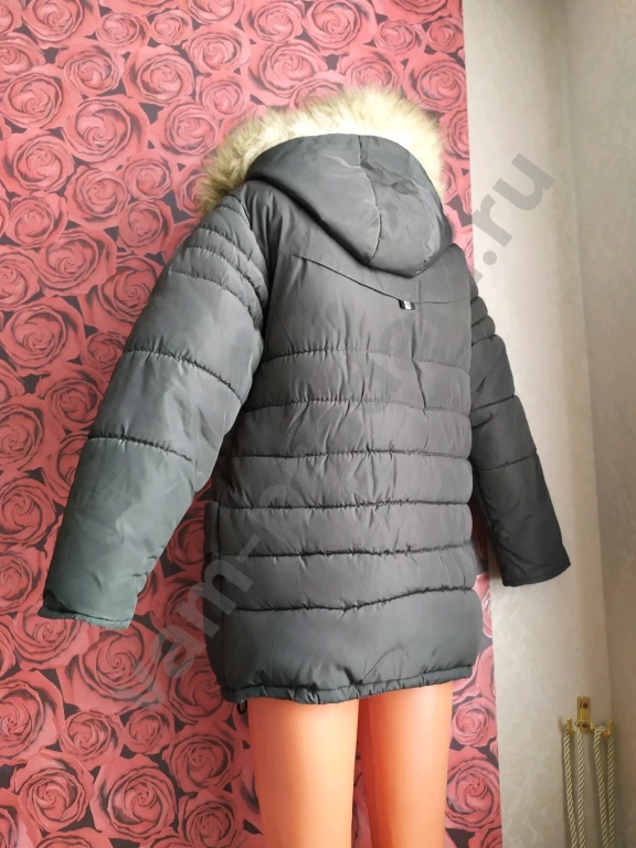 Зимний пуховик для мальчика Рост 152 с капюшоном