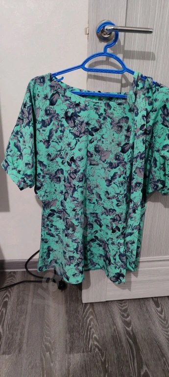 Рубашка женская с поясом, размер 48-50