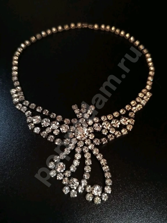 Крупное Колье. Винтаж. Стекло.