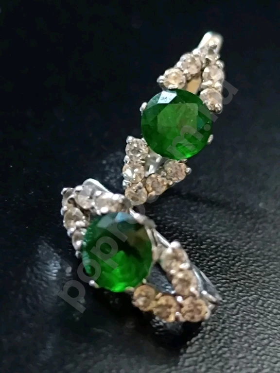 Серьги. Серебро 925 пробы. Тризуб. Харьков.