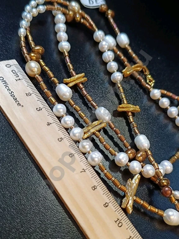 Длинные Бусы. 1метр 39см. Italia Independent. Натуральный Жемчуг.