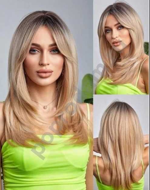 Парик блонд медовый новый