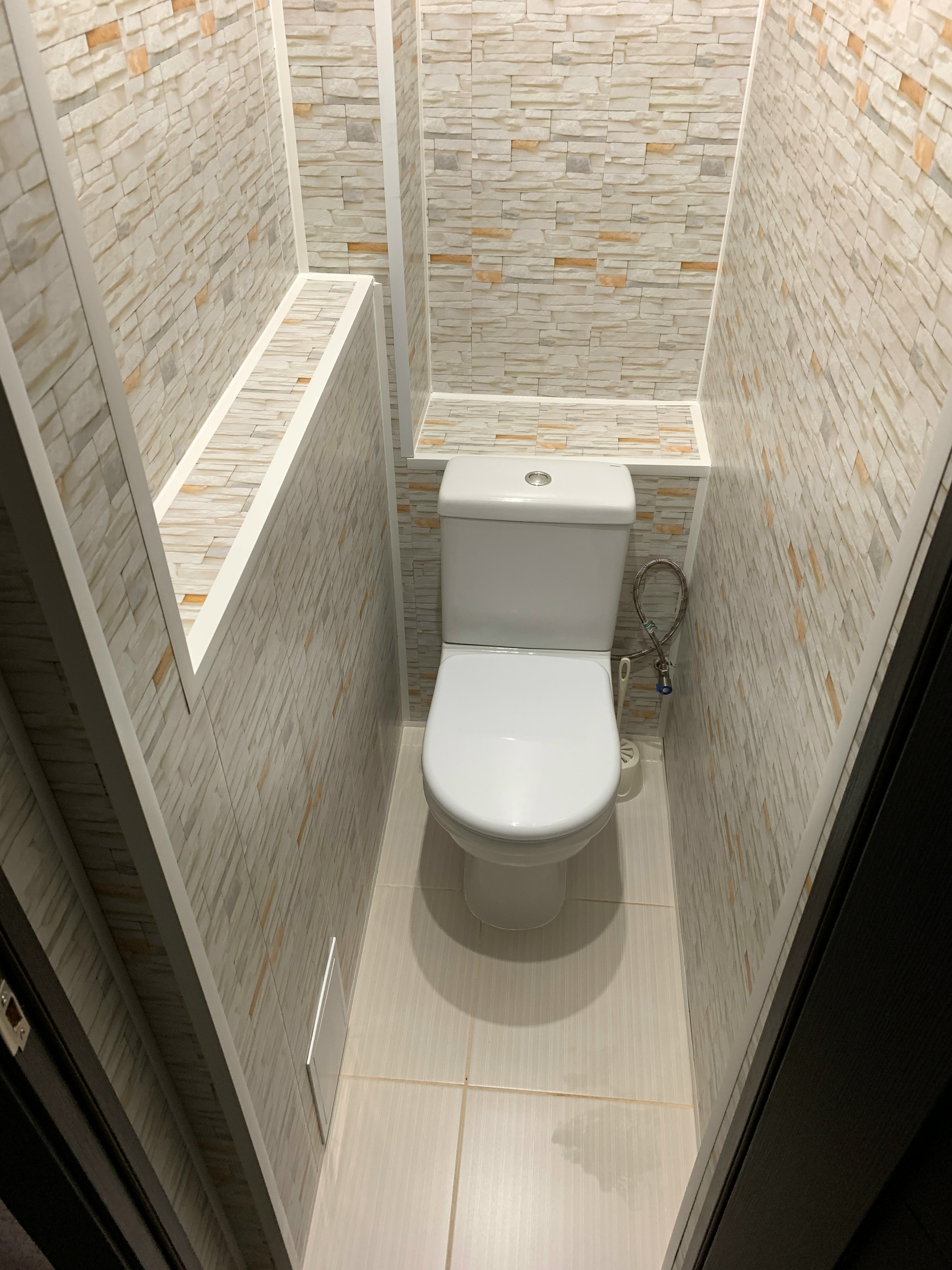 Ремонт ванных комнат, санузлов: туалет панелями (вместе с материалом)