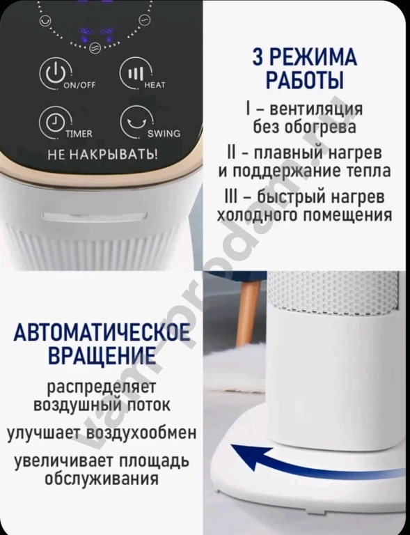 Тепловентилятор Stingrey (Новый)