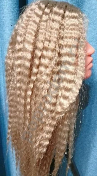 Парик афро блонд новый