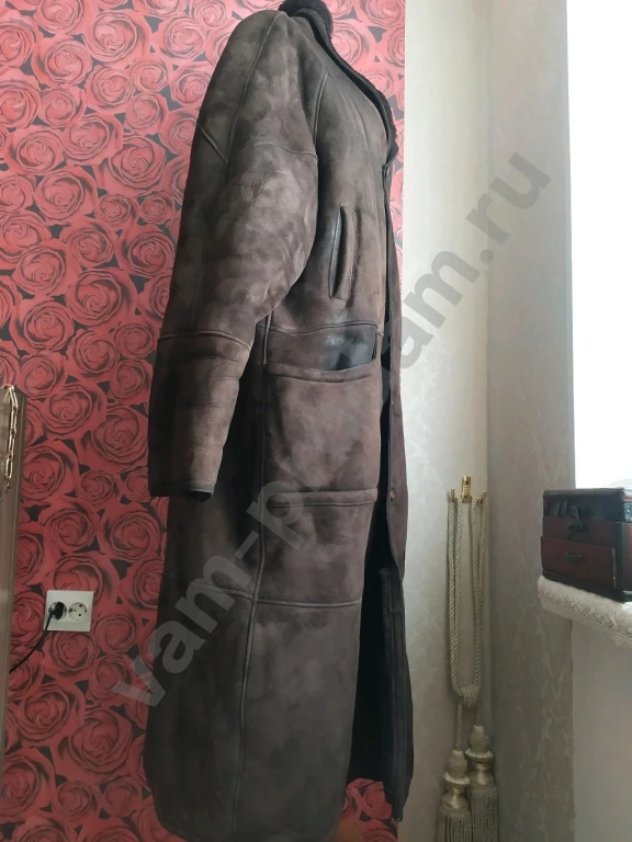 Мужская дубленка натуральный мех р 58 60