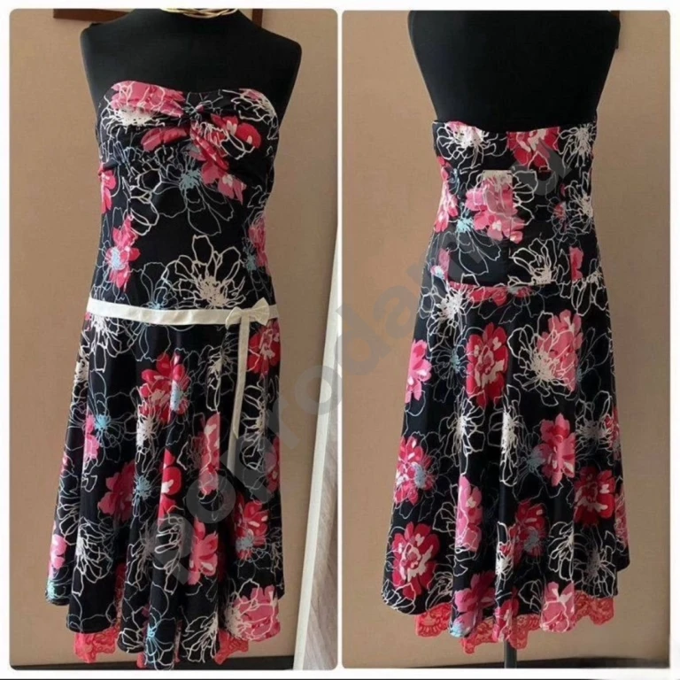 Платье без бретелей с жакетом 48