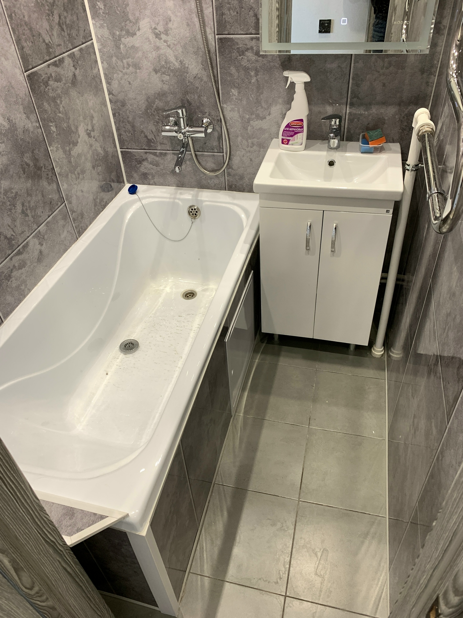 Ремонт ванных комнат, санузлов: Ванная панелями (вместе с материалом)