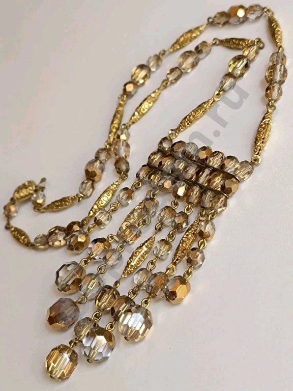 Колье. Чехия. Jablonex. Винтаж. Стекло.