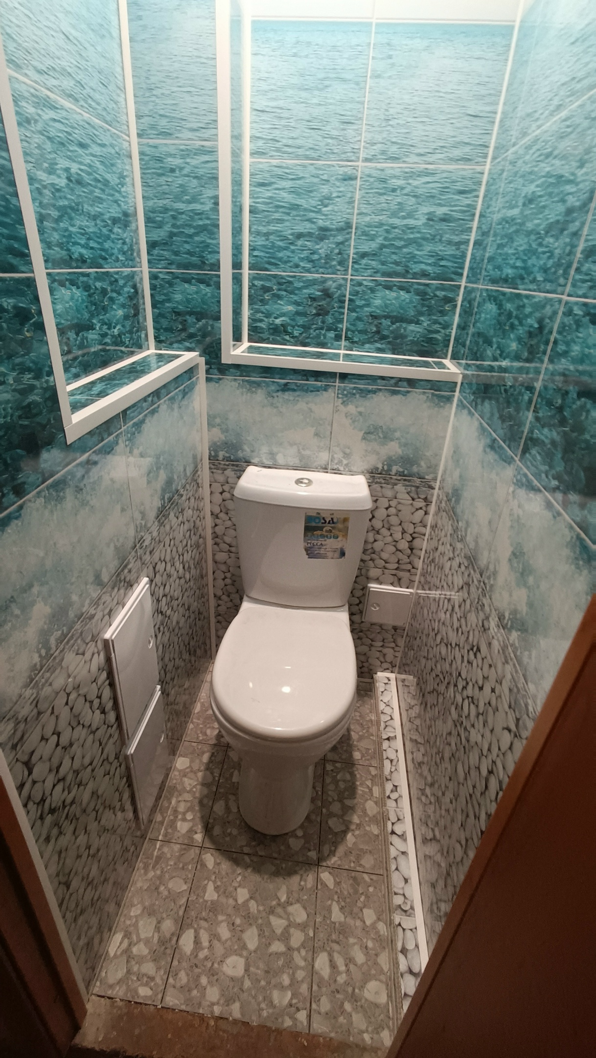 Ремонт ванных комнат, санузлов: Туалет панелями (вместе с материалом)