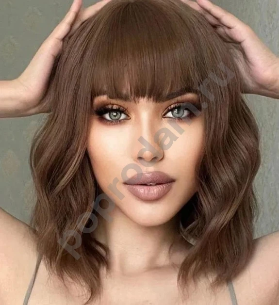 Парик коричневый новый