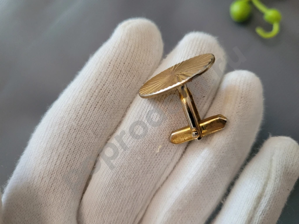 Запонки ссср vergoldet гдр позолота