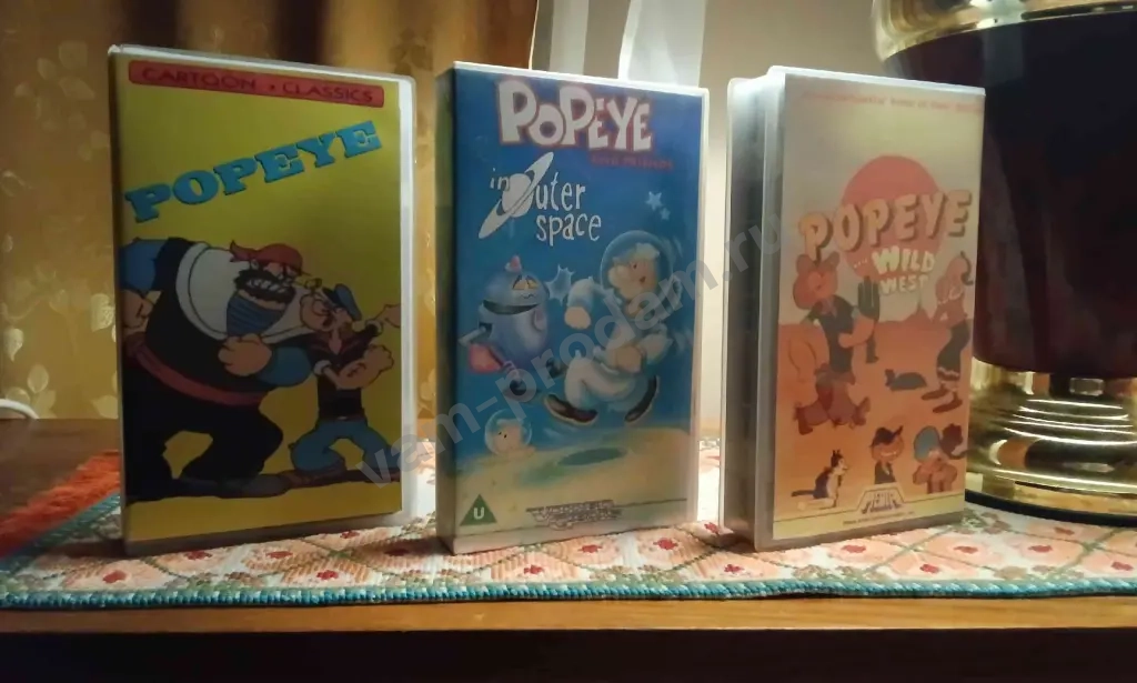 Видеокассеты Моряк Попай vintage.