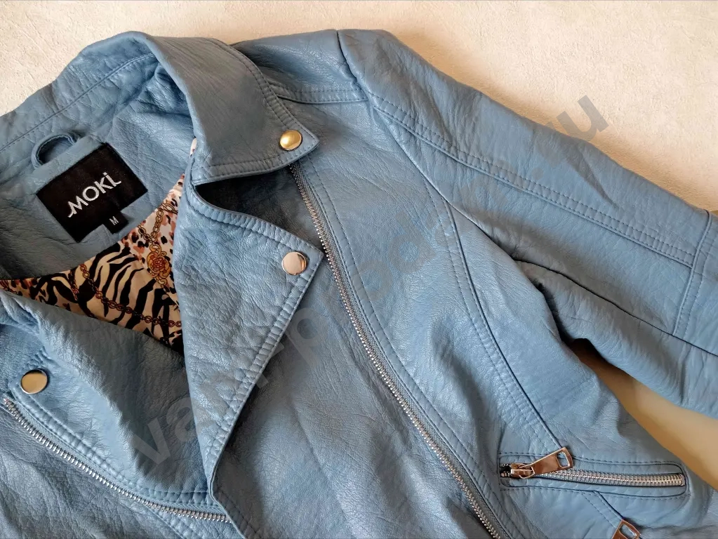 Кожаная куртка женская размер М