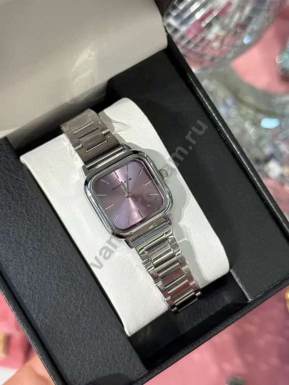 Часы серебро-фиалка