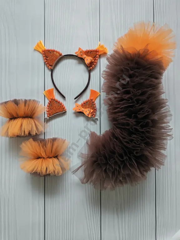 Аксессуары к костюму белочки, костюм лисички