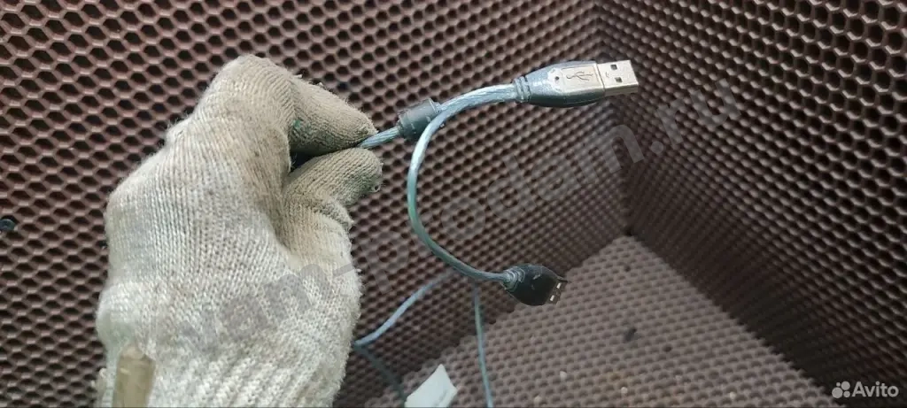 Кабeль USB Сплитеp miniusв нa 2x Malе USB