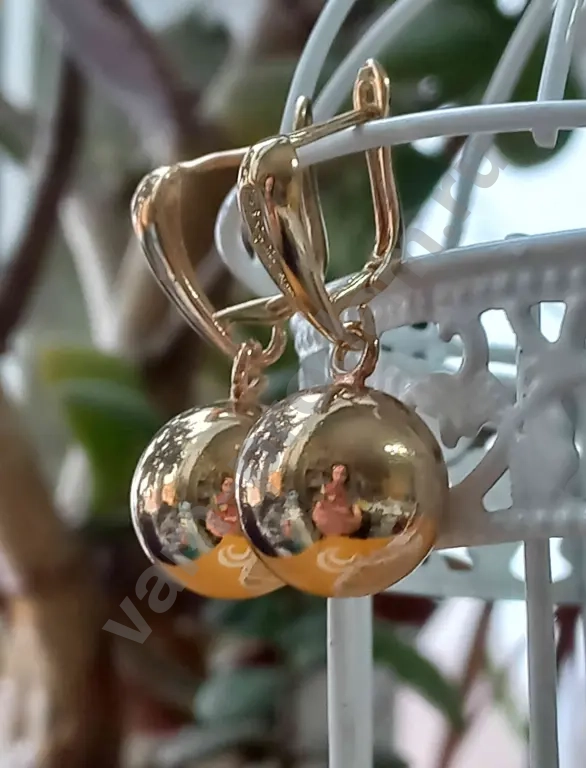 Серьги шарики новые xuping