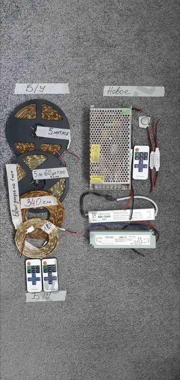 Блоки питания +светодиодные ленты