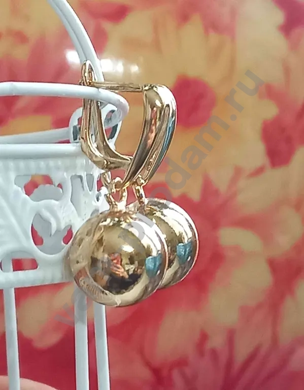 Серьги шарики новые xuping