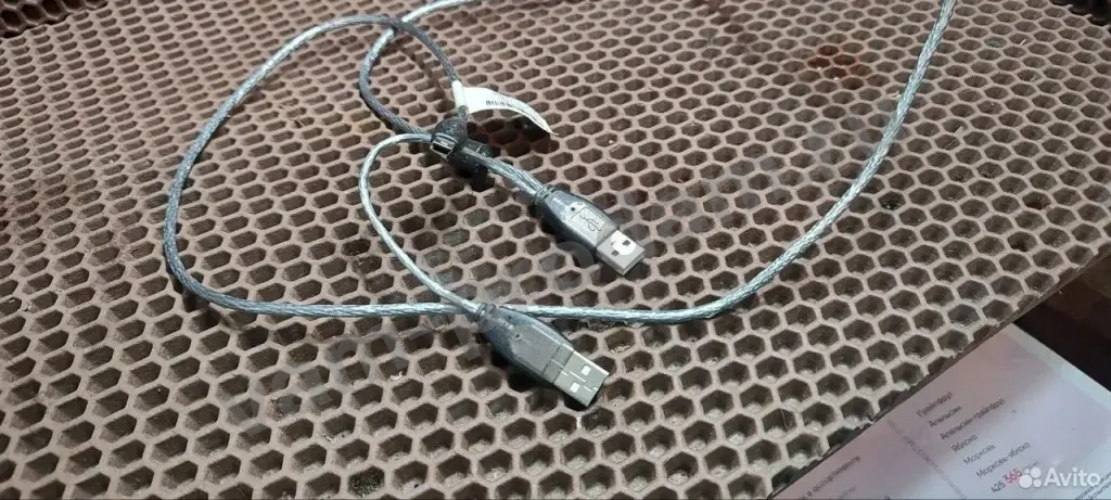 Кабeль USB Сплитеp miniusв нa 2x Malе USB