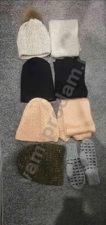 Шапочки 3 пары+рукавицы