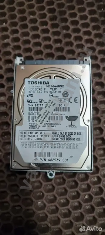 Жесткий диск проблемный Toshiba MK1646GSX LB112A