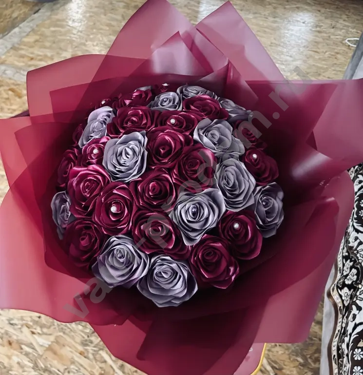 Букет из атласных роз✨
